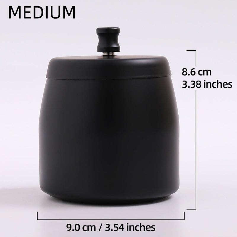 IN ONE Ashtray with Lid for Cigarette, Stainless Steel Smokeless Odorless Windproof Ashtrays for Home Office Tabletop Outside Patio Outdoor Balcony(3.54"x3.0"x3.38") - Image 2